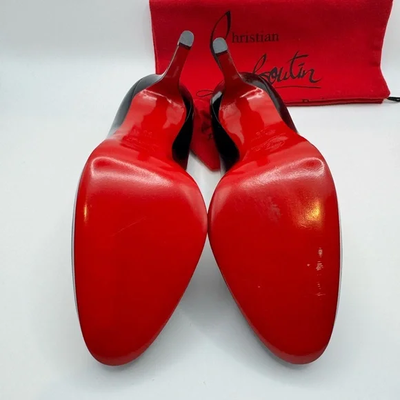 christian louboutin 36 New Simple Pump 120 Patent Calf Black With Box - Picture 6 of 8